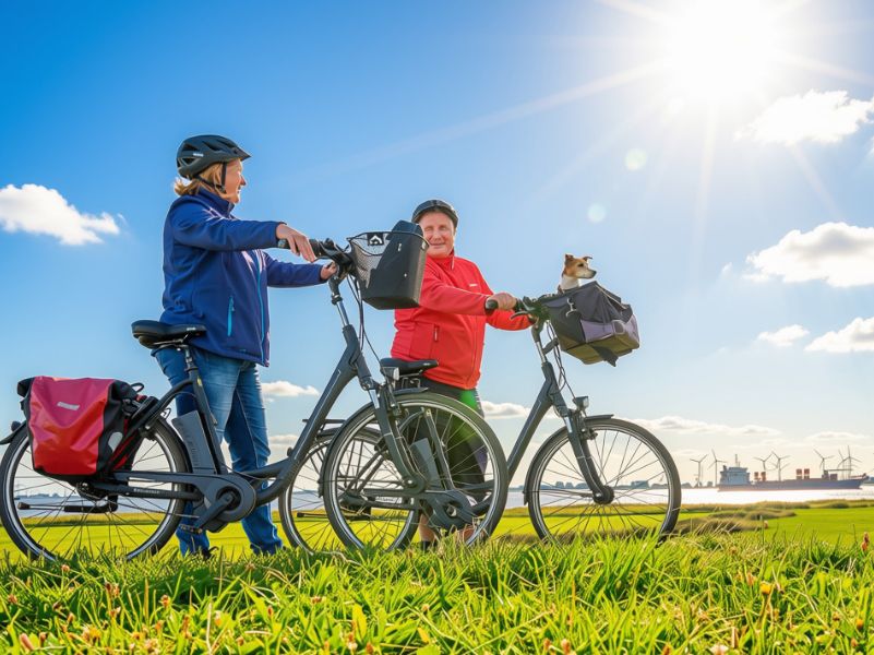 Radtouren entlang des Elbe-Radwegs im Alten Land