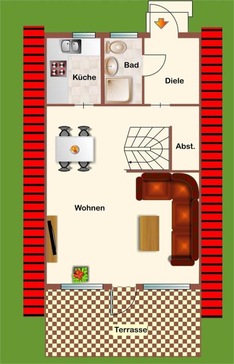 Grundriss Erdgeschoß